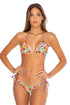 Luli Fama Wild Flower RUFFLE TRIANGLE TOP